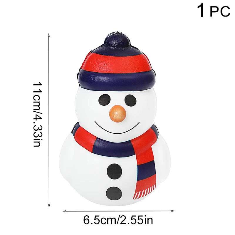 Festive Christmas Squishy Stress Reliever Toy - Santa Claus & Reindeer Slow Rebound Squeeze for Holiday Fun & Stocking Stuffers!