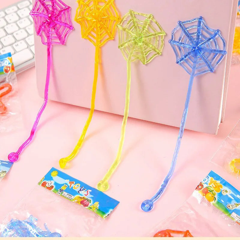 Telescopic Sticky Spider Web Toys - Fun Party Favors for Kids (10/20/30/50 Pcs)