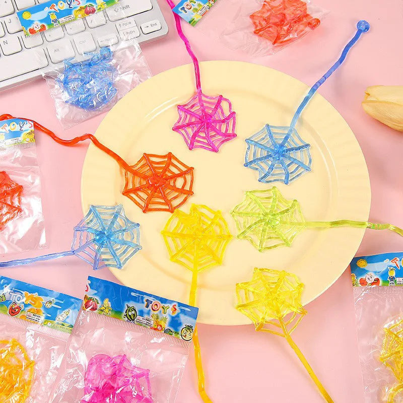 Telescopic Sticky Spider Web Toys - Fun Party Favors for Kids (10/20/30/50 Pcs)