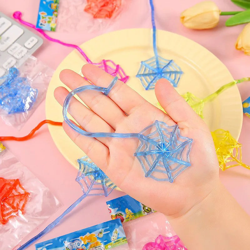 Telescopic Sticky Spider Web Toys - Fun Party Favors for Kids (10/20/30/50 Pcs)