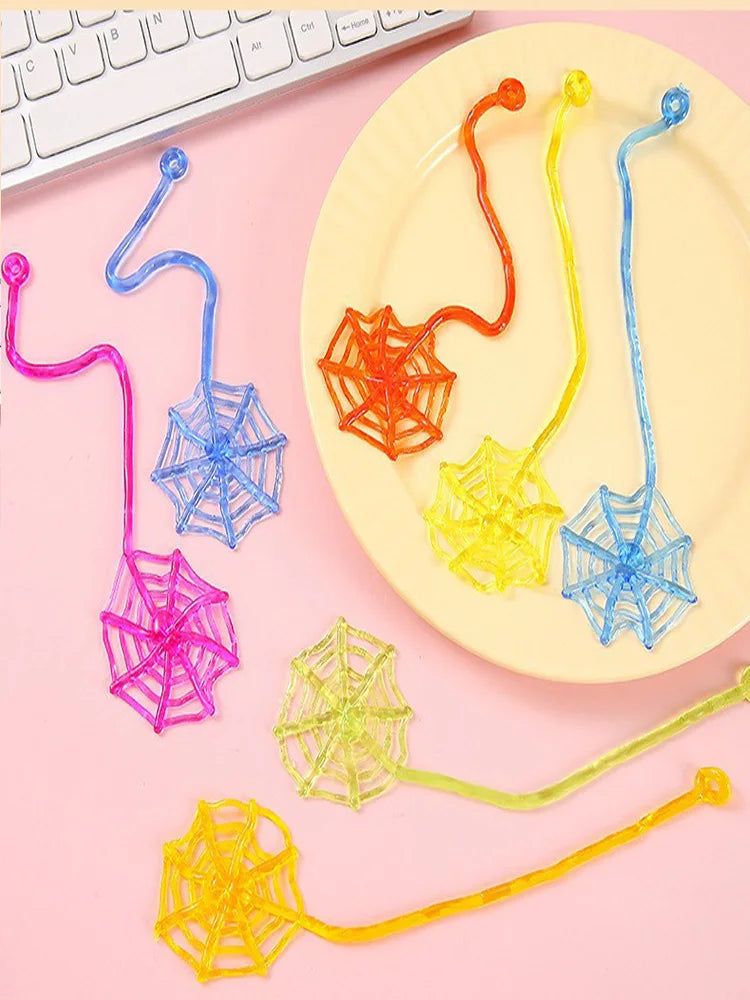 Telescopic Sticky Spider Web Toys - Fun Party Favors for Kids (10/20/30/50 Pcs)