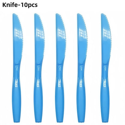 Festive Frozen Snowflake Party Supplies Set - Blue & Purple Tableware with Cups, Plates, Napkins, and Tablecloth for Christmas & Birthday Celebrations