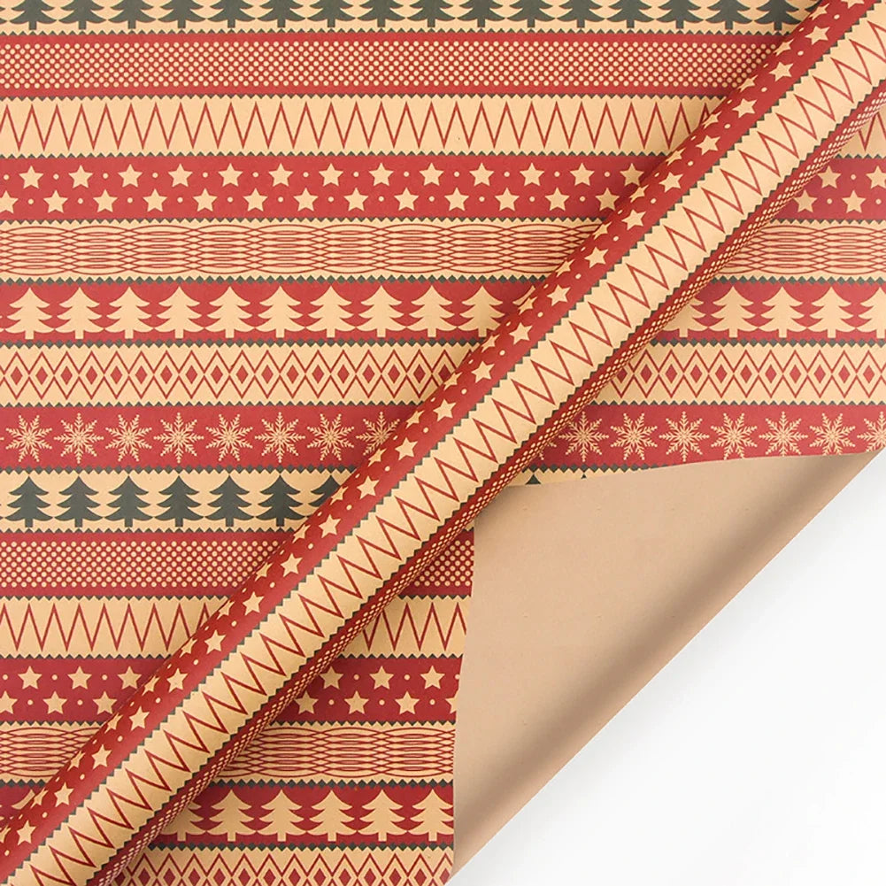 Retro Kraft DIY Wrapping Paper – Perfect for Parties, Birthdays, Weddings, and Christmas Gifts!