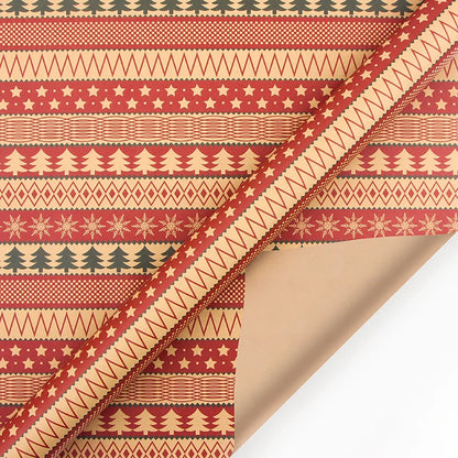 Retro Kraft DIY Wrapping Paper – Perfect for Parties, Birthdays, Weddings, and Christmas Gifts!