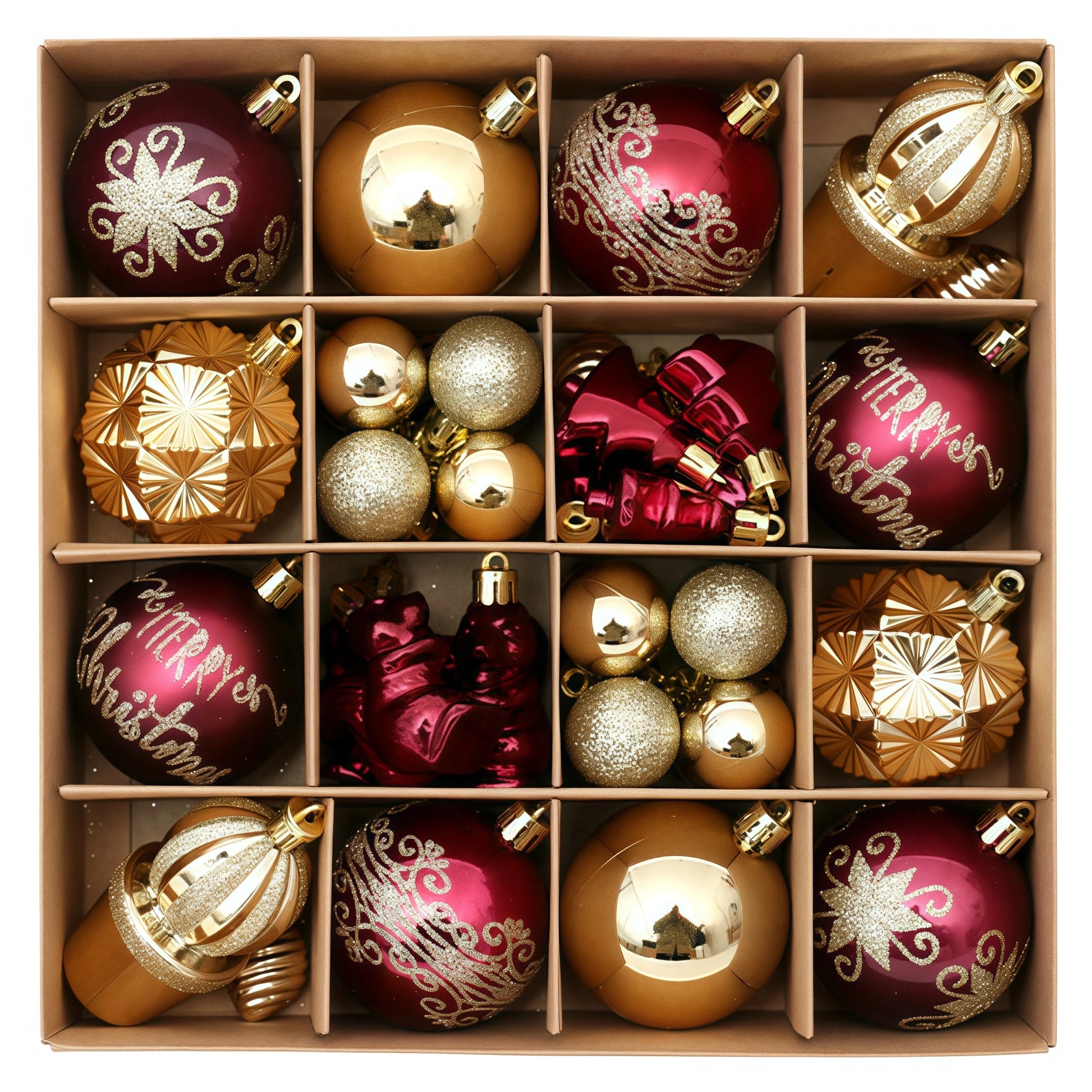 6Cm Snowflake Christmas Ball Ornament Set - Festive Tree Hanging Decor for Home & New Year Celebrations!