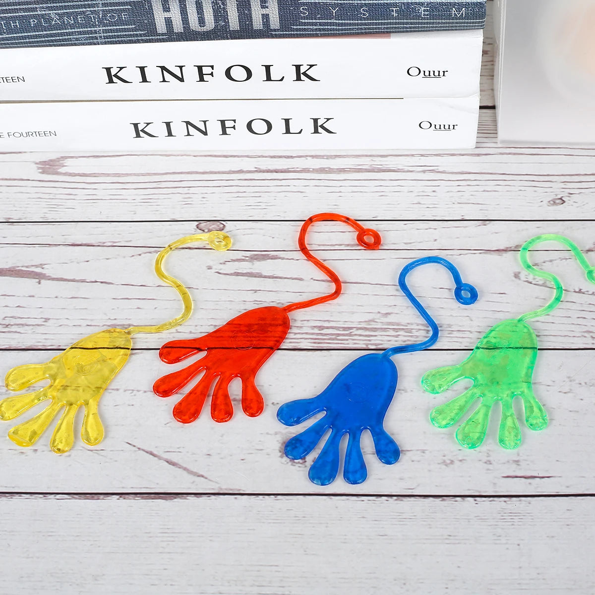 12Pcs Stretchy Sticky Hands - Fun TPR Jelly Toys for Parties, Favors & Stocking Stuffers!