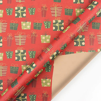 Retro Kraft DIY Wrapping Paper – Perfect for Parties, Birthdays, Weddings, and Christmas Gifts!
