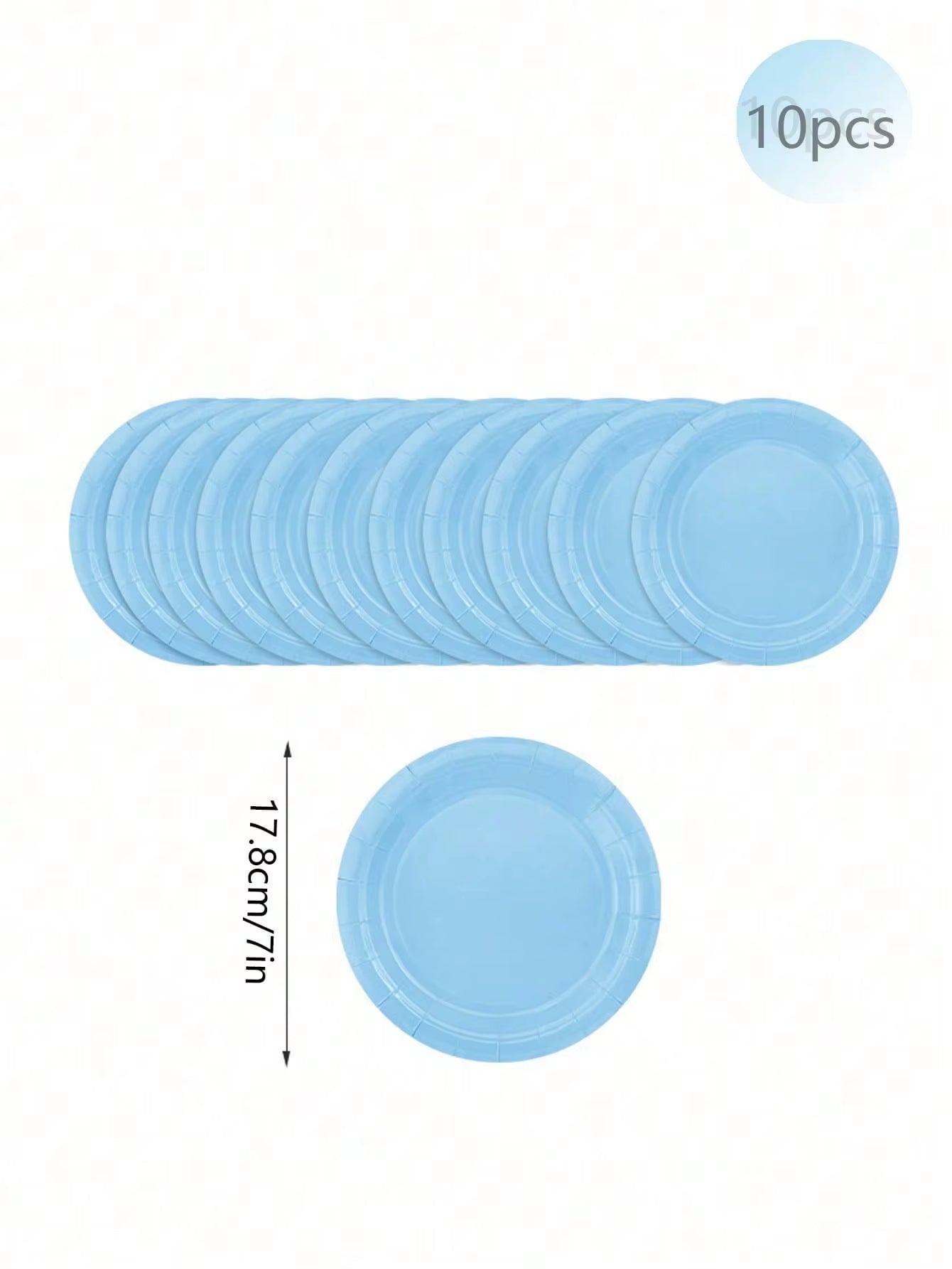 Charming Solid Light Blue Birthday Party Supplies for Super Girls - Disposable Tableware Set with Napkins, Cups, Plates, Tablecloths, and Straws