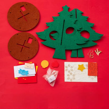DIY Felt Christmas Tree Kit for Kids - Fun Handmade Xmas Craft Decoration & Unique New Year Gift 2025