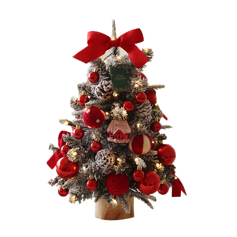 Charming DIY Mini Christmas Trees - Perfect 45/60CM Desktop Ornaments for Festive Window Decor!