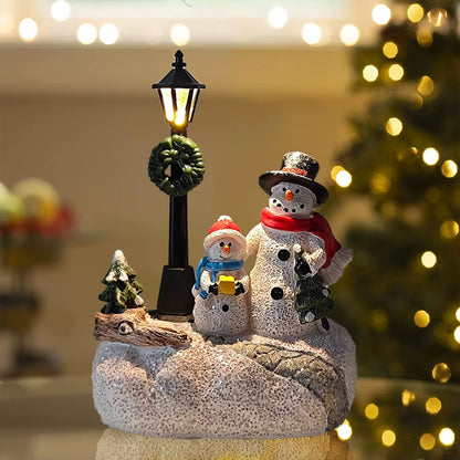 Charming LED Snowman, Santa, and Reindeer Statues - Perfect Holiday Decor & Gift Idea!