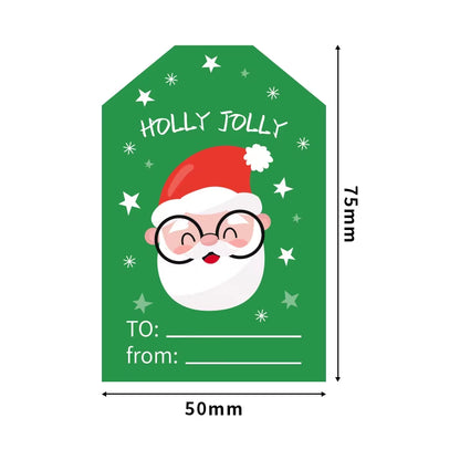 60Pcs Cute Rectangular Christmas Gift Sealing Stickers - Thank You Holiday Labels & Decorative Decals