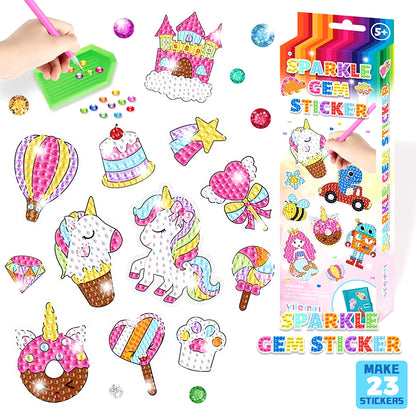 Sparkling Christmas Diamond Painting Keychain Kit - 5D DIY Ornaments for Kids & Family Holiday Decor