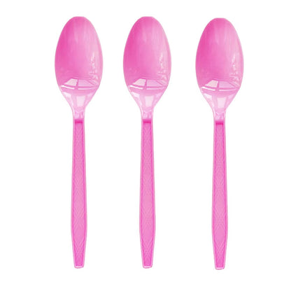 Super Girls Solid Pink Birthday Party Decorations - Disposable Tableware Set with Napkins, Cups, Plates, Tablecloth, Forks, and Straws