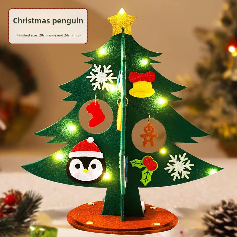DIY Felt Christmas Tree Kit for Kids - Fun Handmade Xmas Craft Decoration & Unique New Year Gift 2025