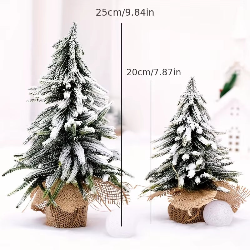 Mini Snow Fir Christmas Tree - Perfect Holiday Decoration for Restaurants and Bars