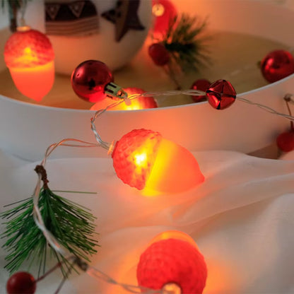 Festive LED Christmas String Lights - 10/20/40 Lights for Indoor Decor, Perfect for Trees and Parties!