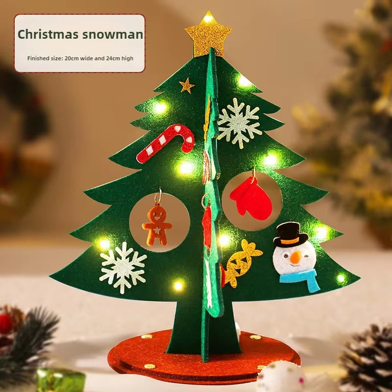 DIY Felt Christmas Tree Kit for Kids - Fun Handmade Xmas Craft Decoration & Unique New Year Gift 2025