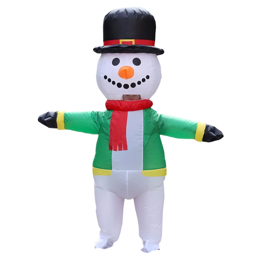 Hilarious Inflatable Christmas Costumes - Santa, Reindeer, Snowman & Christmas Tree for Adults - Perfect for Halloween & Carnival Parties!