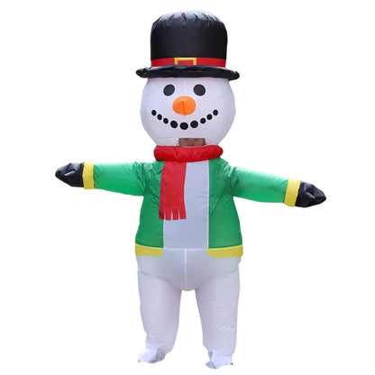 Hilarious Inflatable Christmas Costumes - Santa, Reindeer, Snowman & Christmas Tree for Adults - Perfect for Halloween & Carnival Parties!