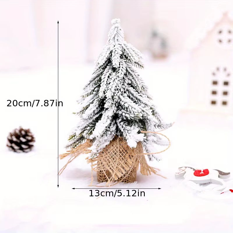 Mini Snow Fir Christmas Tree - Perfect Holiday Decoration for Restaurants and Bars