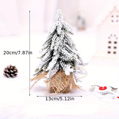 Mini Snow Fir Christmas Tree - Perfect Holiday Decoration for Restaurants and Bars