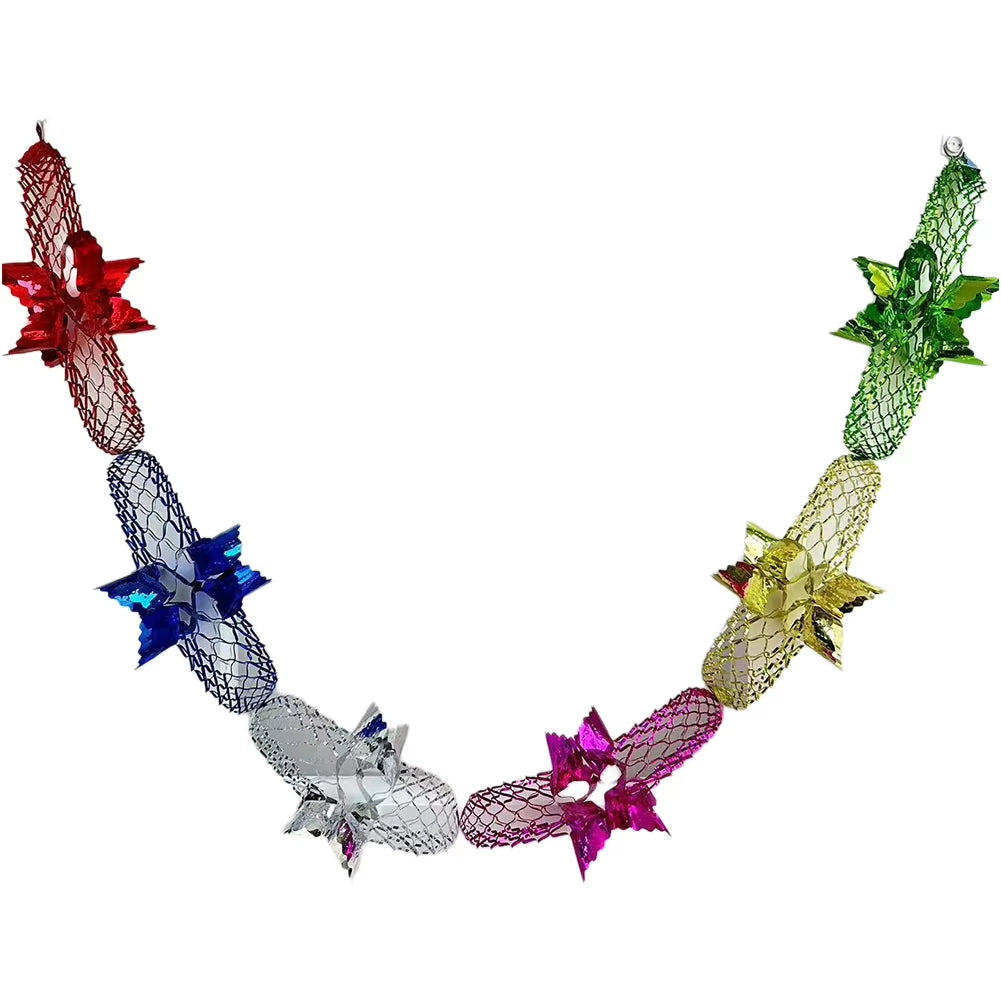 Stunning Christmas Foil Garland - Festive Ceiling Decorations for a Magical Holiday Party!