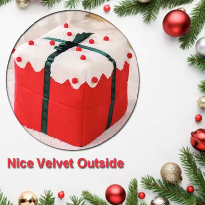 Cozy Winter Wonderland Cat & Dog Bed - Spacious Closed Puppy House for Small Pets - Perfect Holiday Gift!