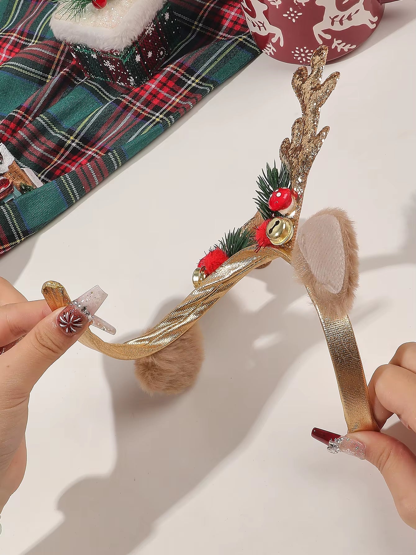 Festive 3D Christmas Headbands - Fun Holiday Hair Accessories for Kids, Women, and Men - Perfect for Parties and Photo Booths!