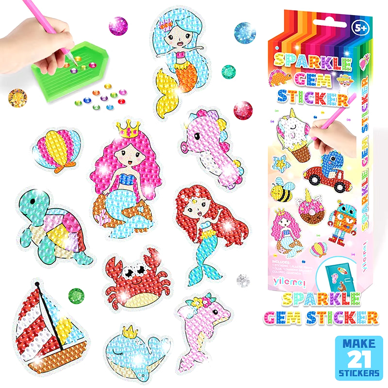 Sparkling Christmas Diamond Painting Keychain Kit - 5D DIY Ornaments for Kids & Family Holiday Decor