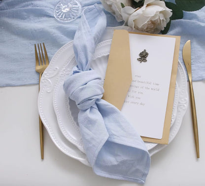 Vibrant 10-Piece Solid Color Napkin Set - Highly Absorbent for Weddings, Hotels, and Restaurants