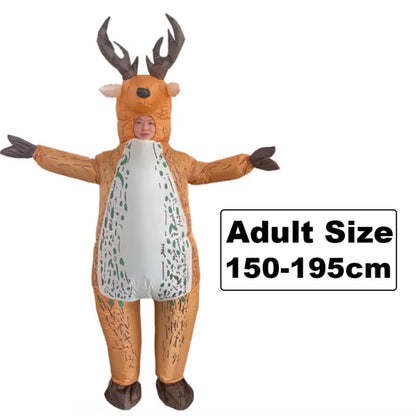 Hilarious Inflatable Christmas Costumes - Santa, Reindeer, Snowman & Christmas Tree for Adults - Perfect for Halloween & Carnival Parties!