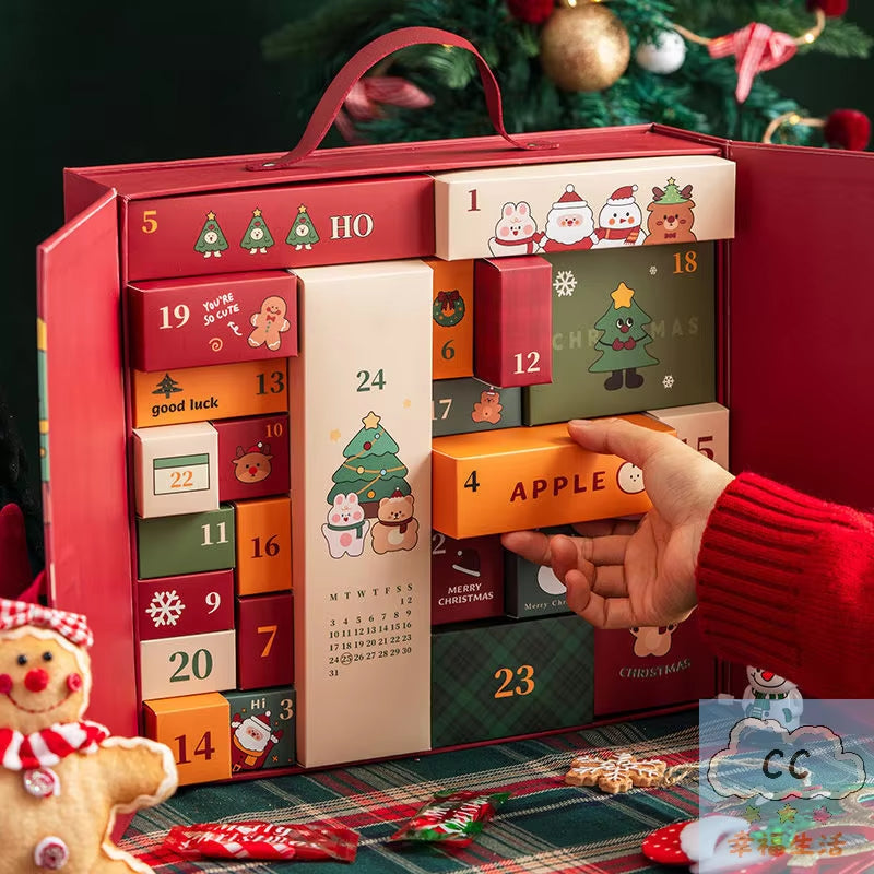 Craft Your Own Magical Countdown: Unique DIY Christmas Advent Calendar with 24 Empty Cardboard Boxes!