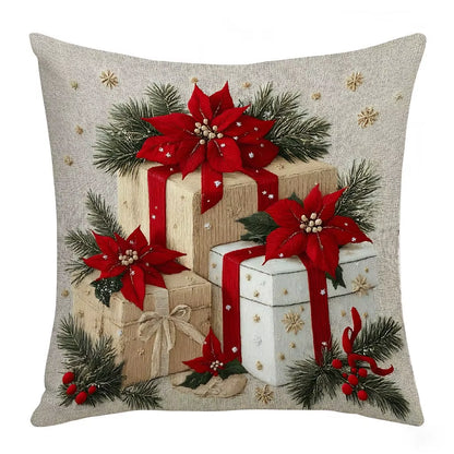 Festive 45Cm Cartoon Santa Claus Pillowcase - Perfect Xmas Gift & Cozy Sofa Cushion Cover