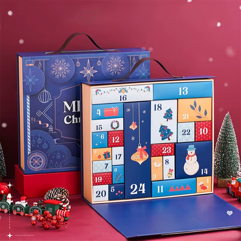 Craft Your Own Magical Countdown: Unique DIY Christmas Advent Calendar with 24 Empty Cardboard Boxes!