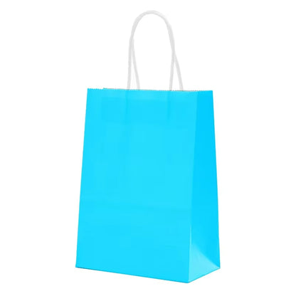 Vibrant Kraft Paper Gift Bags - Perfect for Holidays, Birthdays, Weddings & Parties - Set of 10/30 Pcs