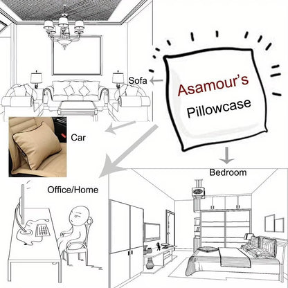 Festive Christmas Tree & Snowflake Throw Pillow Covers - Set of 4 for Cozy Holiday Decor on Sofa & Couch