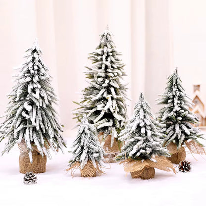 Mini Snow Fir Christmas Tree - Perfect Holiday Decoration for Restaurants and Bars