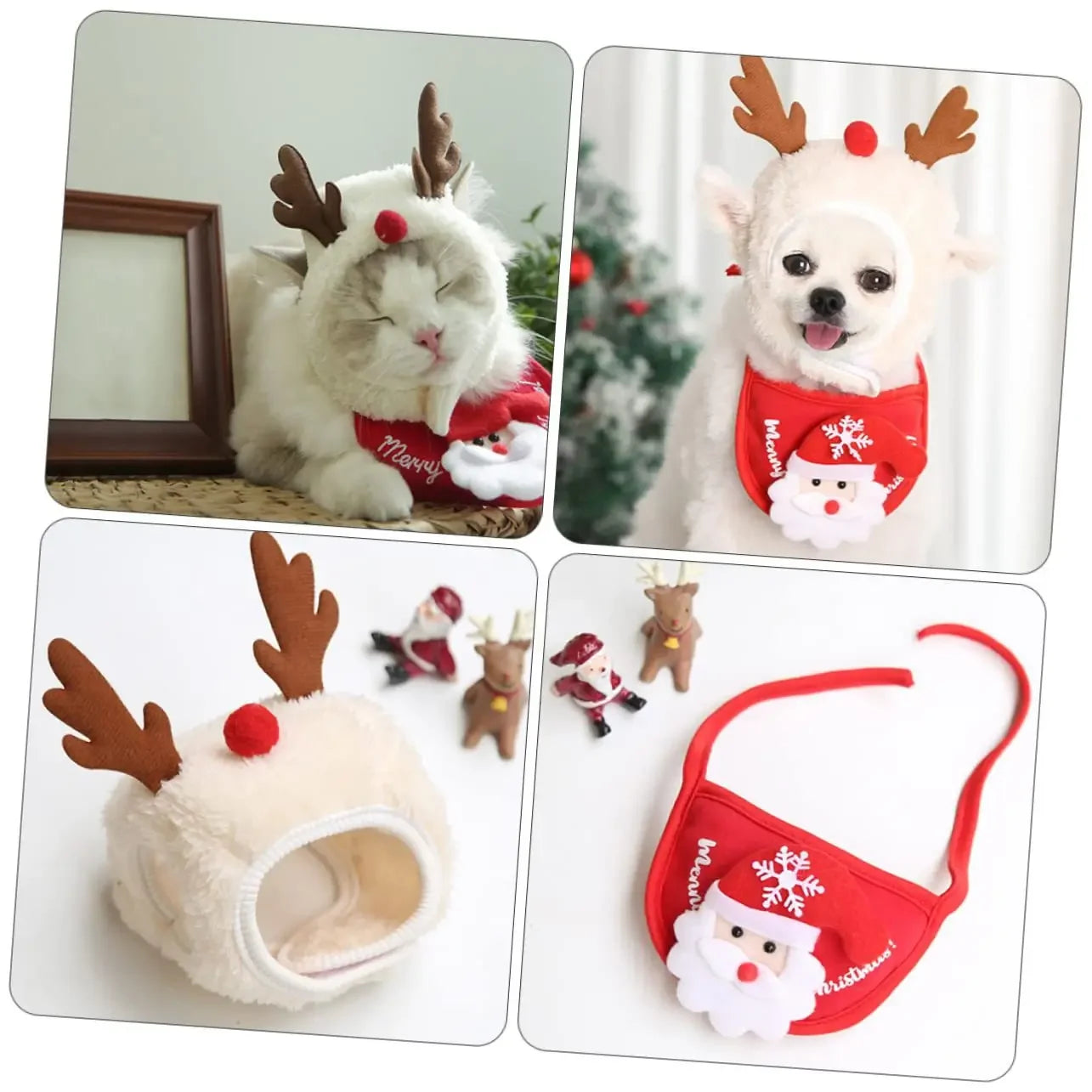 Adorable Santa Hat for Pets - Perfect Xmas Costume for Cats & Dogs - Holiday Party Accessory 2025