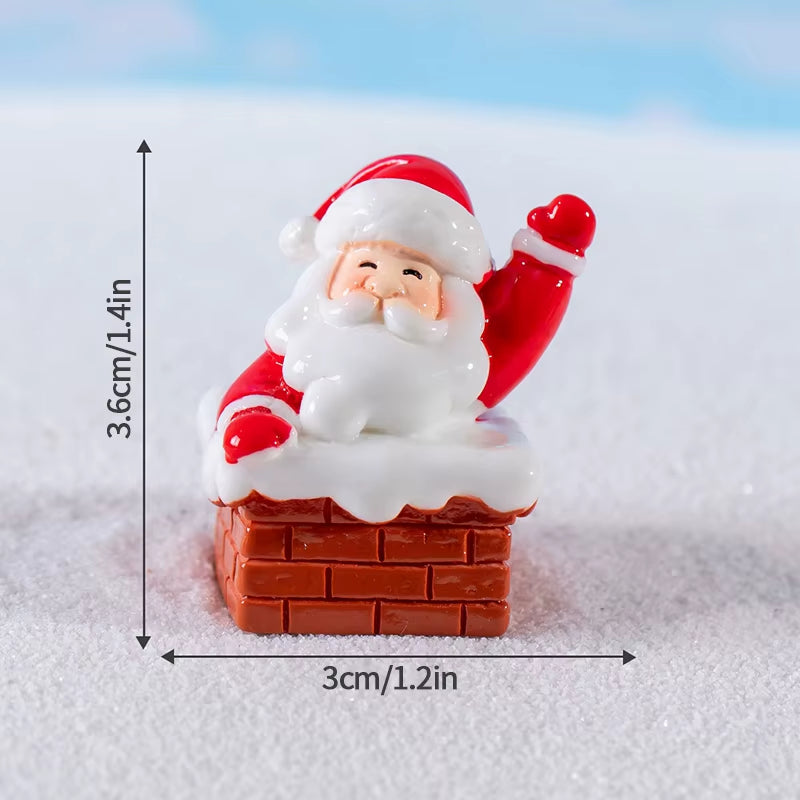 Festive Santa Claus Statue - Perfect Desk & Home Ornament for Christmas Cheer!