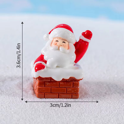 Festive Santa Claus Statue - Perfect Desk & Home Ornament for Christmas Cheer!