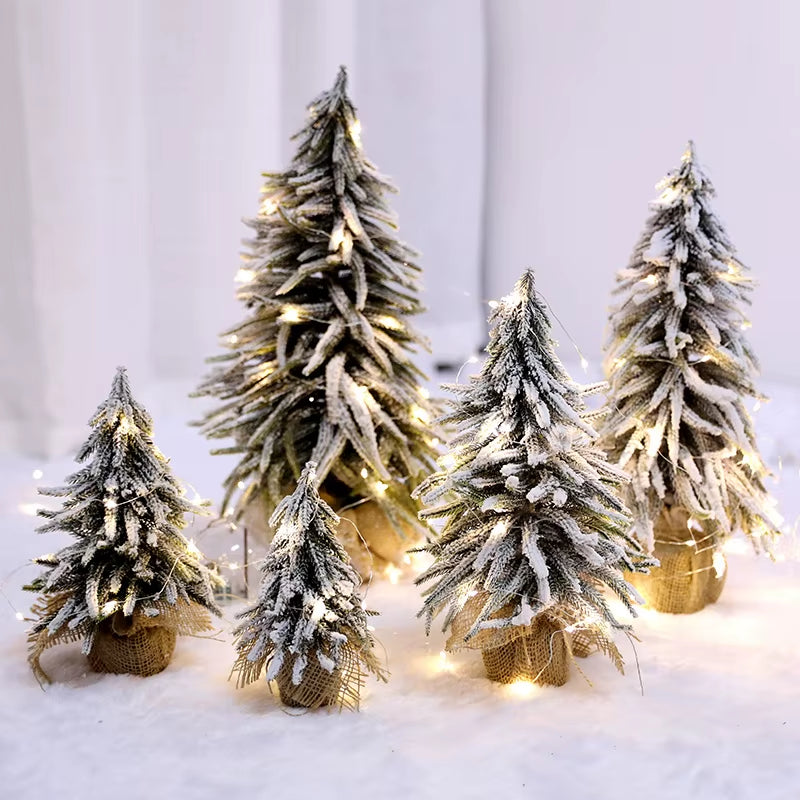 Mini Snow Fir Christmas Tree - Perfect Holiday Decoration for Restaurants and Bars