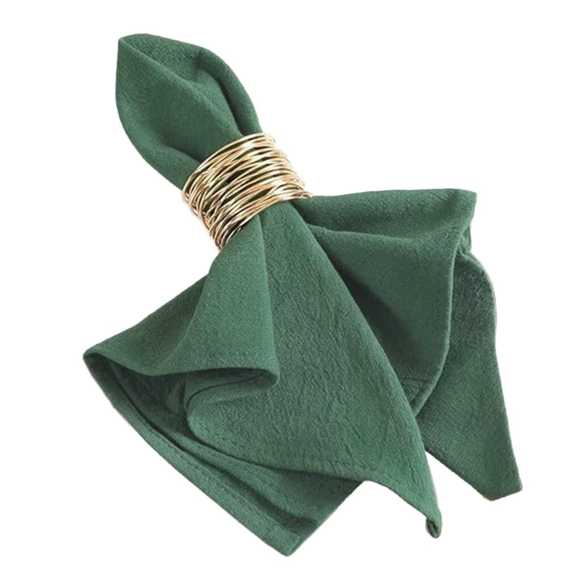 Vibrant 10-Piece Solid Color Napkin Set - Highly Absorbent for Weddings, Hotels, and Restaurants