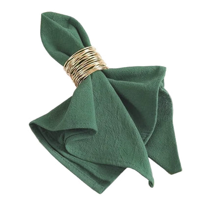 Vibrant 10-Piece Solid Color Napkin Set - Highly Absorbent for Weddings, Hotels, and Restaurants