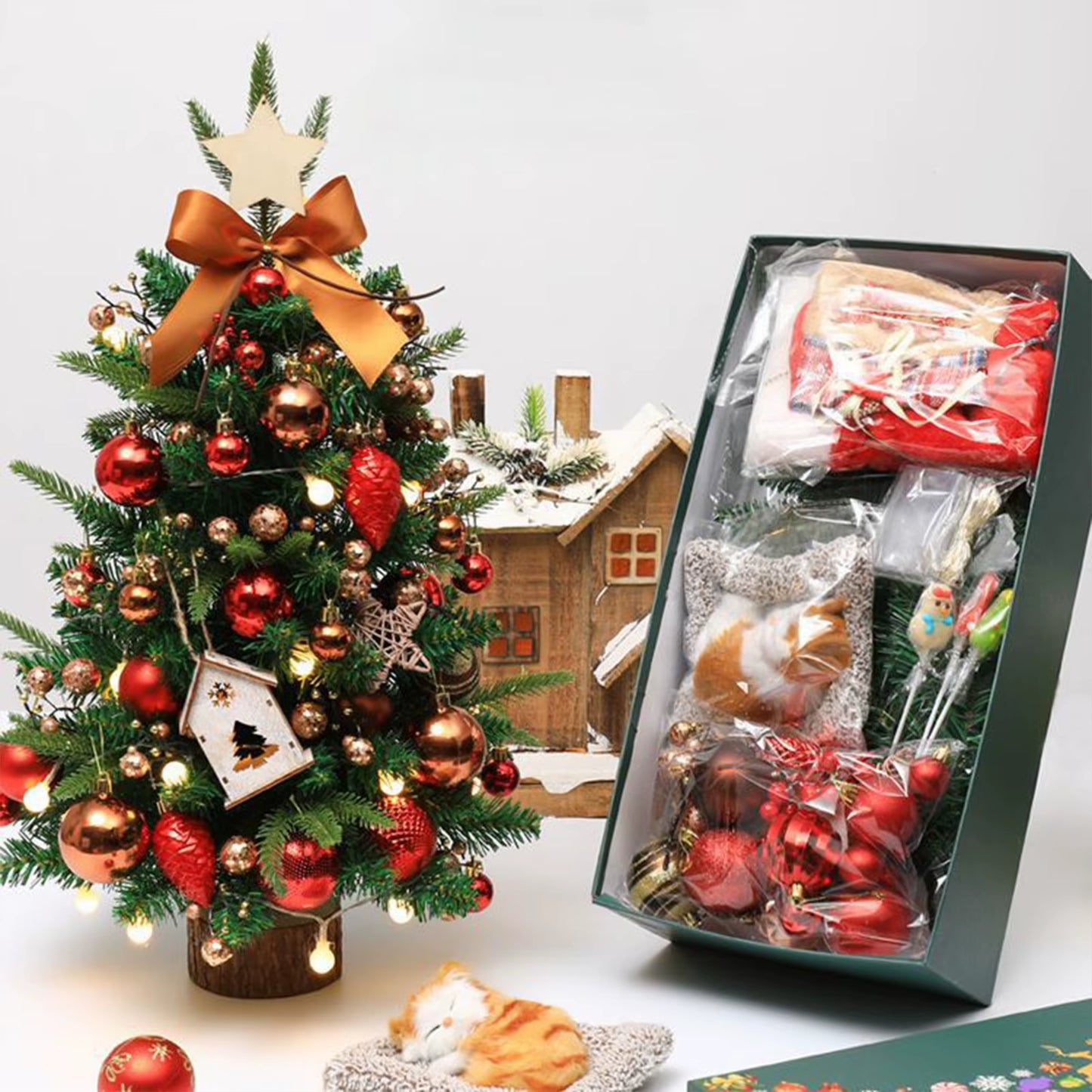 Vibrant Artificial Christmas Tree Ornament - 45cm/60cm Green Plastic DIY Decor for Festive Celebrations 2025