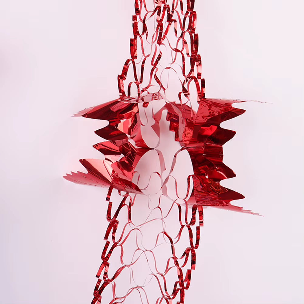 Stunning Christmas Foil Garland - Festive Ceiling Decorations for a Magical Holiday Party!