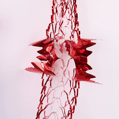 Stunning Christmas Foil Garland - Festive Ceiling Decorations for a Magical Holiday Party!