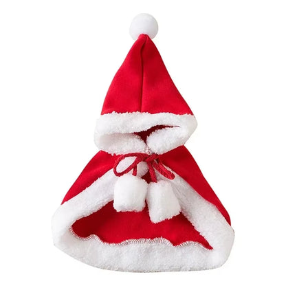 Adorable Santa Cat Costume - Festive Cape & Scarf for Dogs and Cats - Perfect Christmas Dress-Up Prop!
