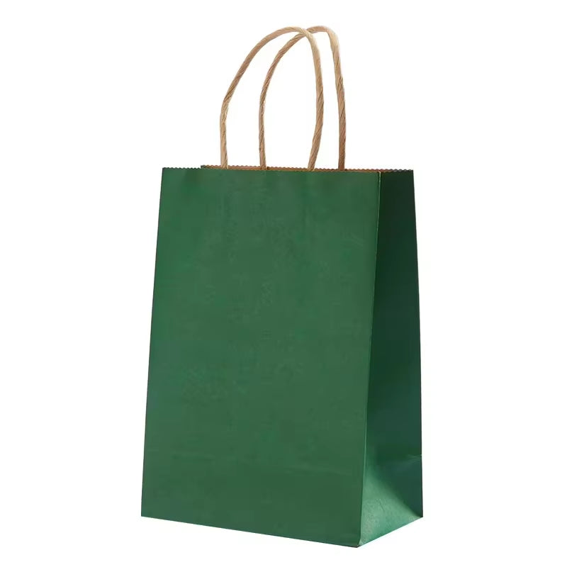 Vibrant Kraft Paper Gift Bags - Perfect for Holidays, Birthdays, Weddings & Parties - Set of 10/30 Pcs