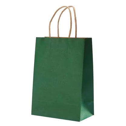 Vibrant Kraft Paper Gift Bags - Perfect for Holidays, Birthdays, Weddings & Parties - Set of 10/30 Pcs